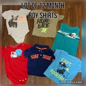 6 shirts/onesies 12 months